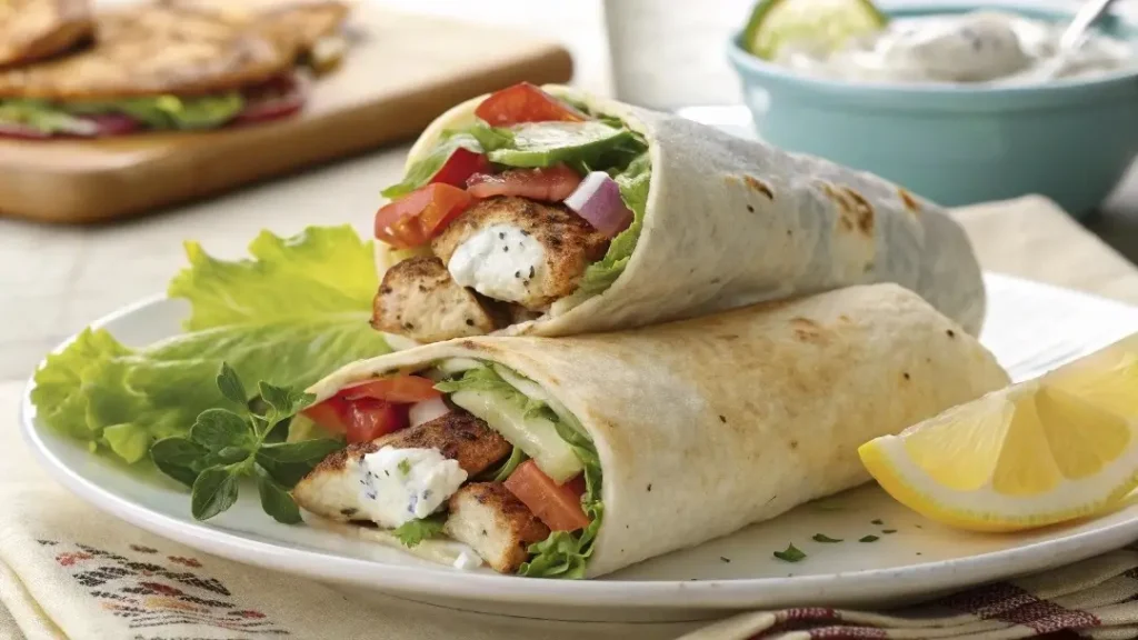Classic Greek Chicken Wrap