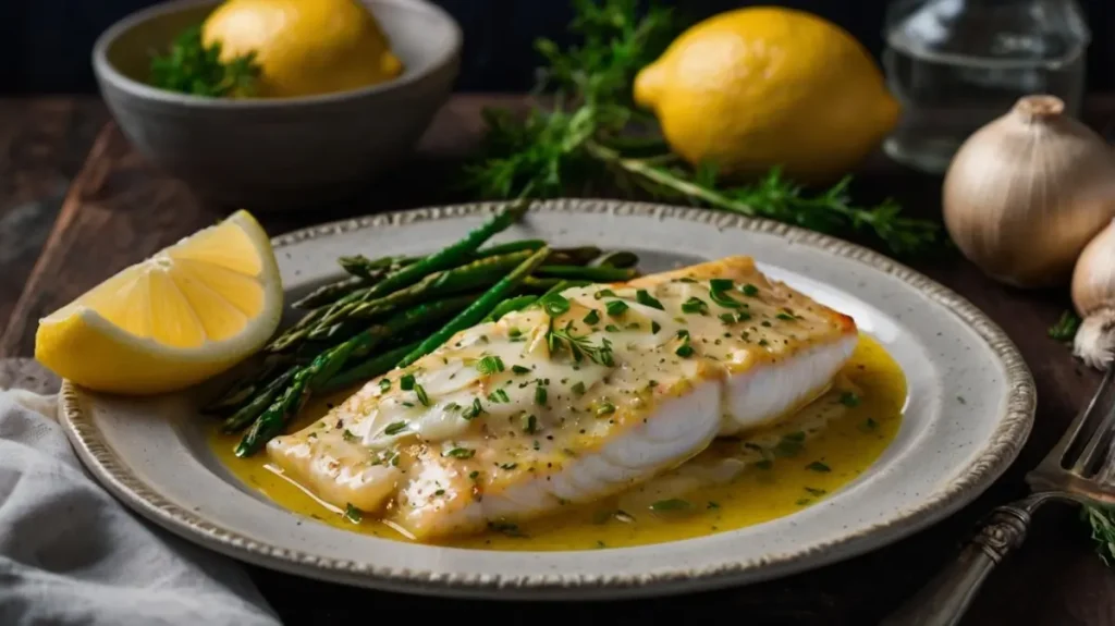 Lemon Garlic Baked Haddock