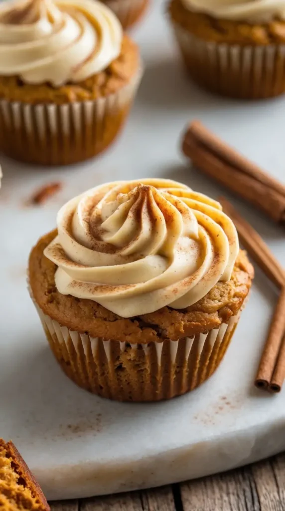 Pumpkin Spice Cream Cheese Muffins