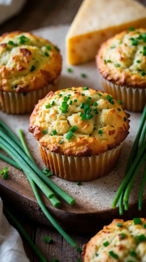 Savory Cheddar Chive Muffins
