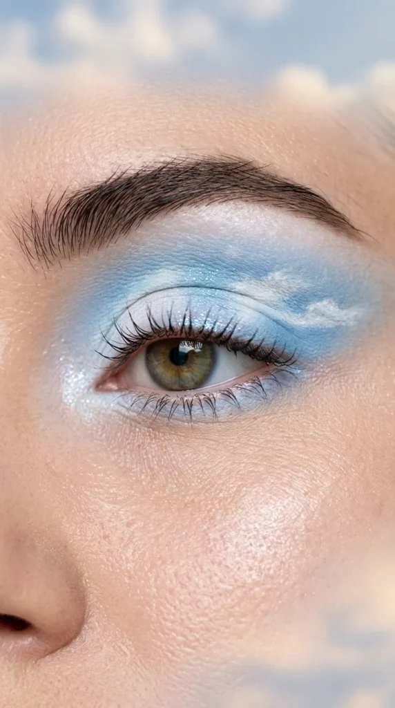 Cloudy Blue Eyeshadow Blend