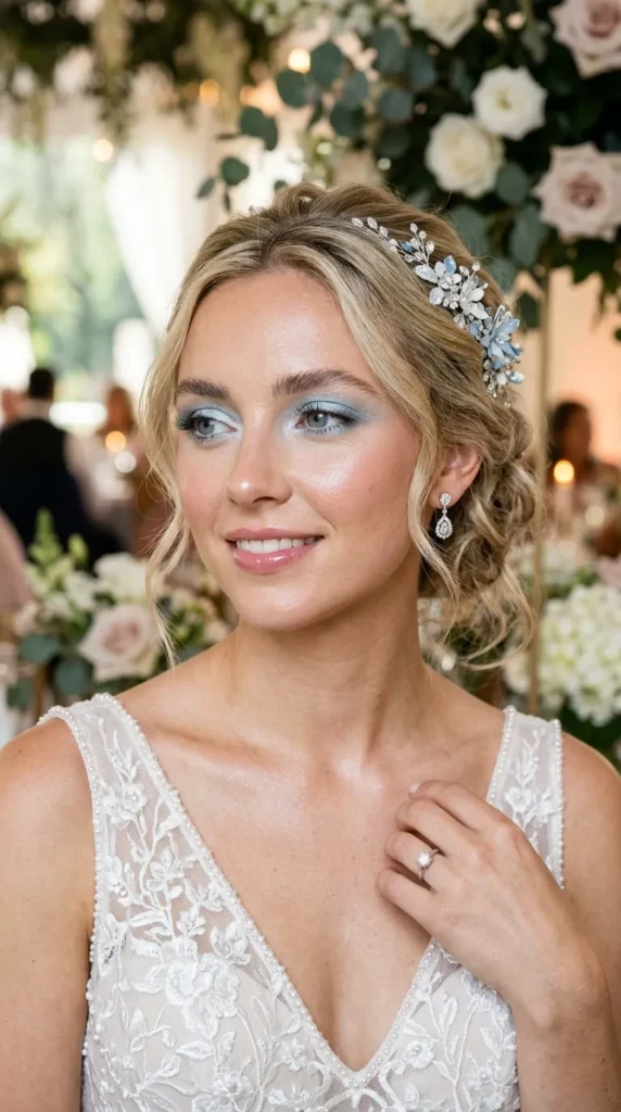 Frosty Blue Bridal Glam