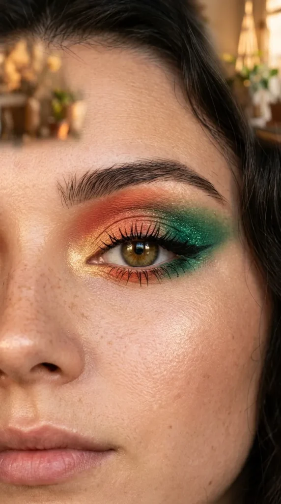 Emerald Sunset Eyeshadow Blend