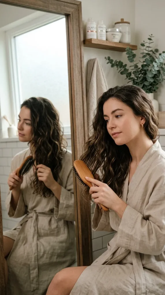 Brush Hair Lightly