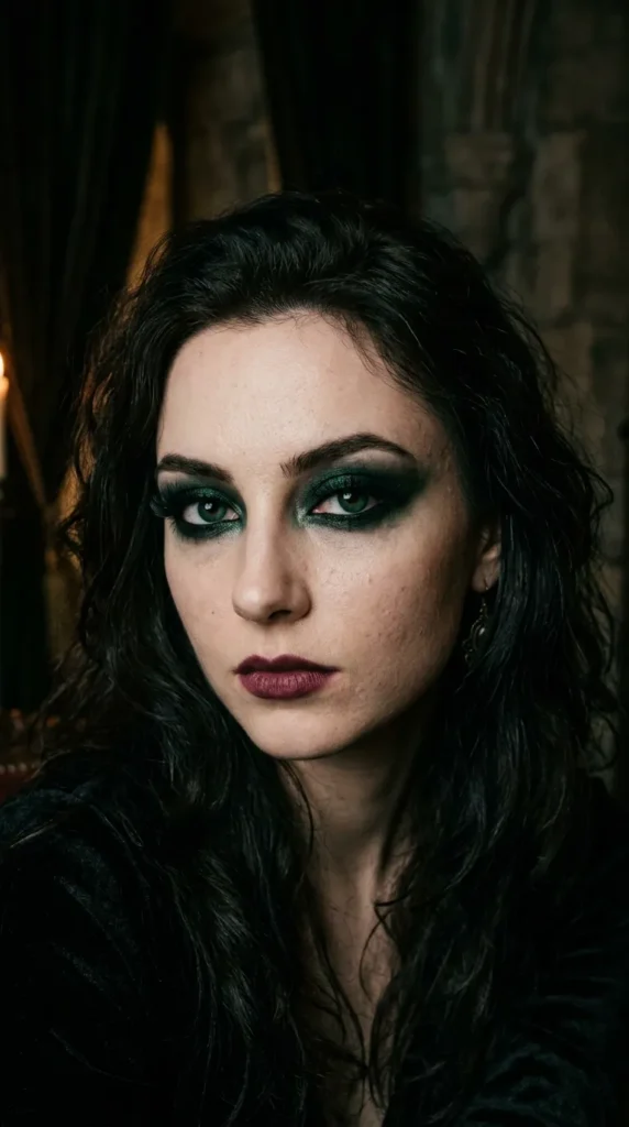 Dark Vamp Emerald Eyes