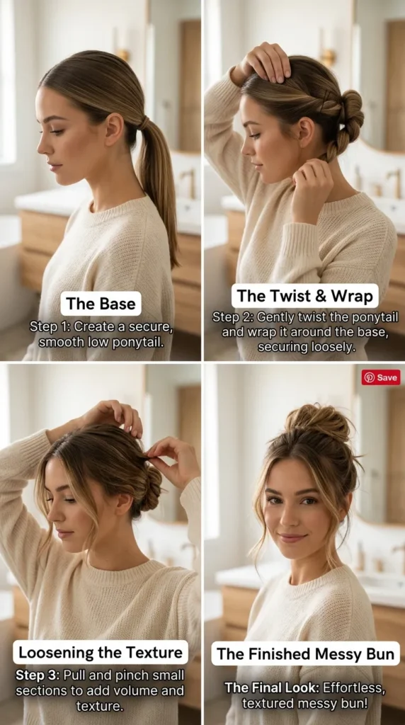 Create a Sleek-to-Messy Base