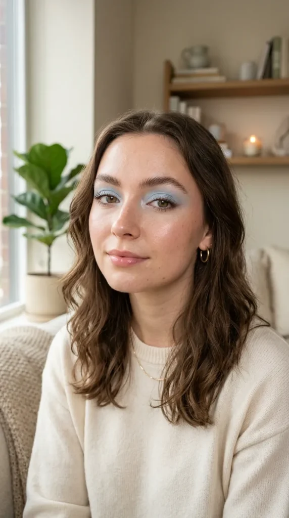 Classic Light Blue Soft Glam Finish