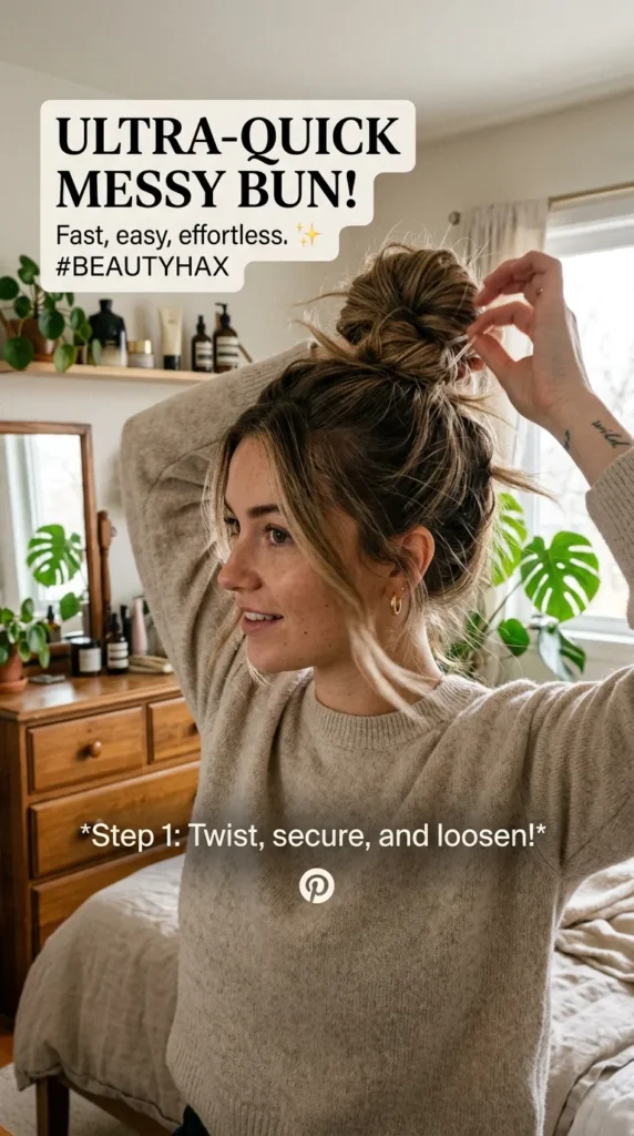 One-Minute Messy Bun