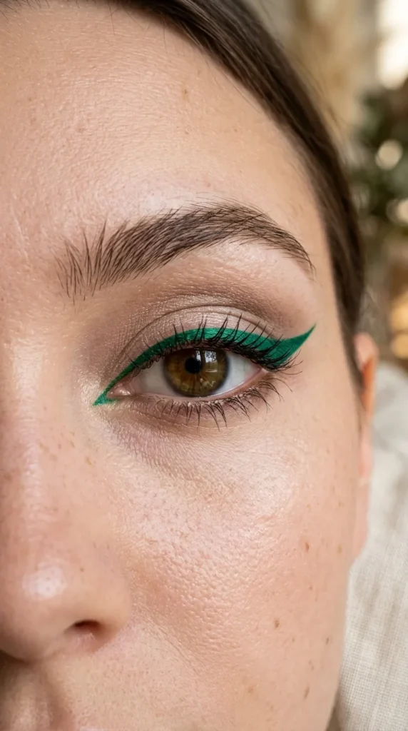 Emerald Winged Eyeliner