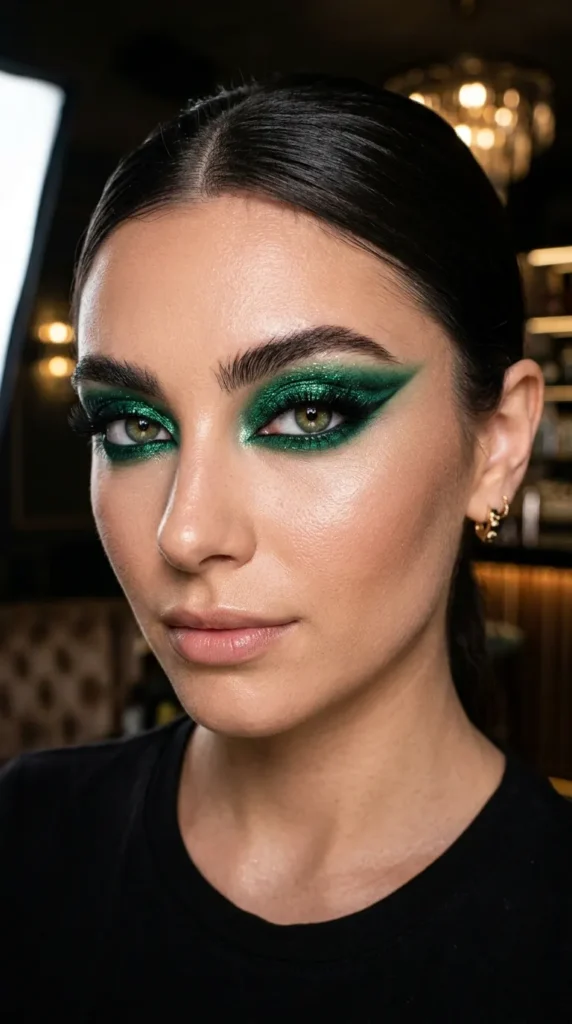 Full Emerald Glam Eyes