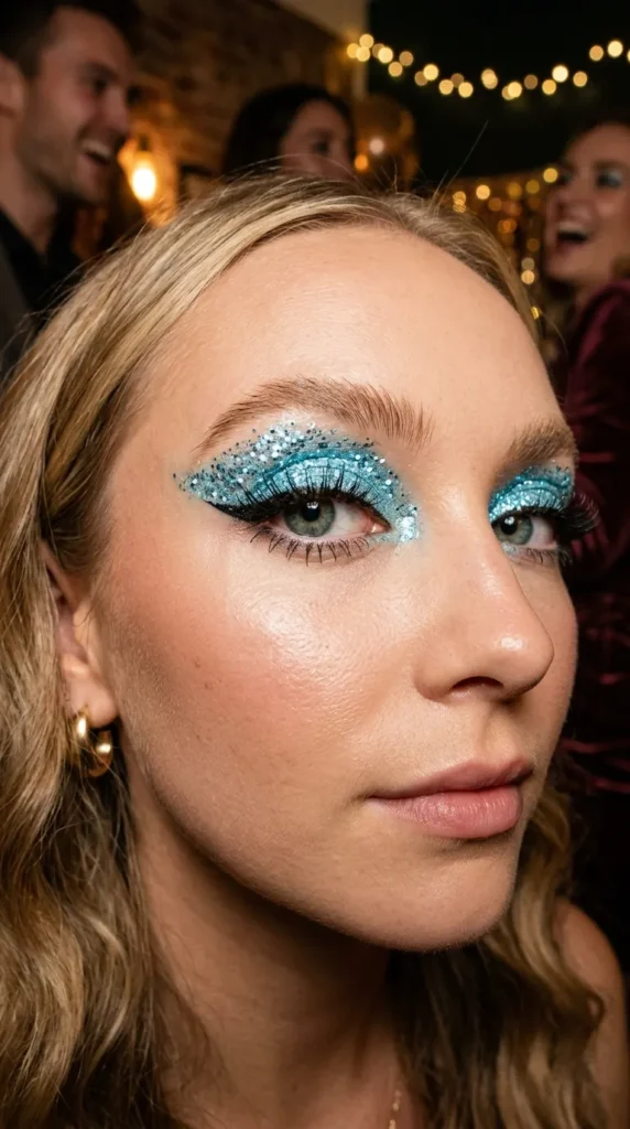 Blue Glitter Glam Eyes