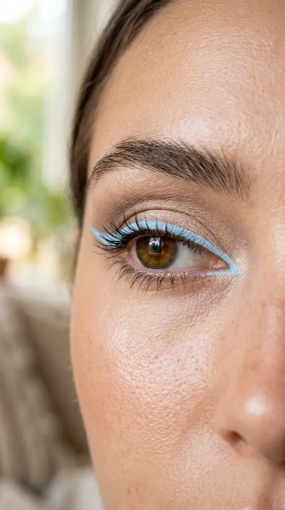 Light Blue Eyeliner Glam