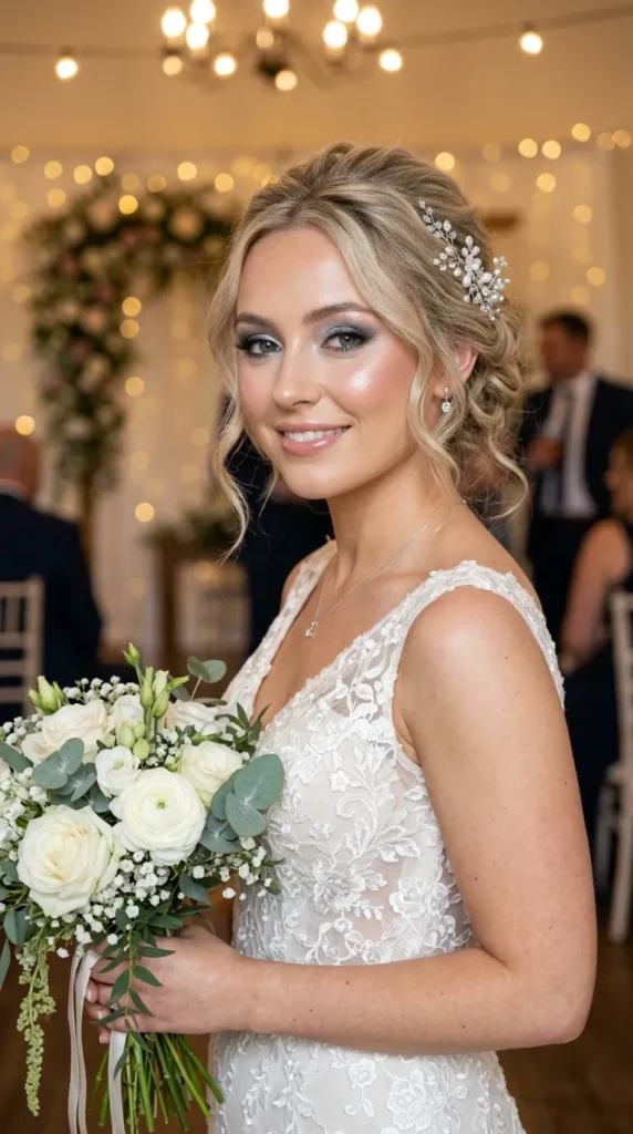 Soft Silver Bridal Glam