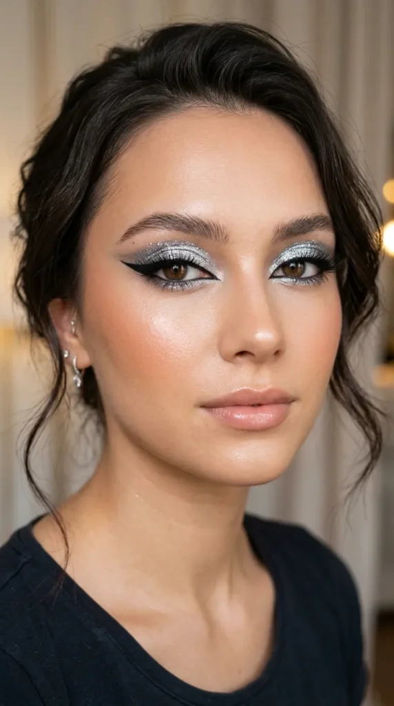 Silver Cat Eye Glam