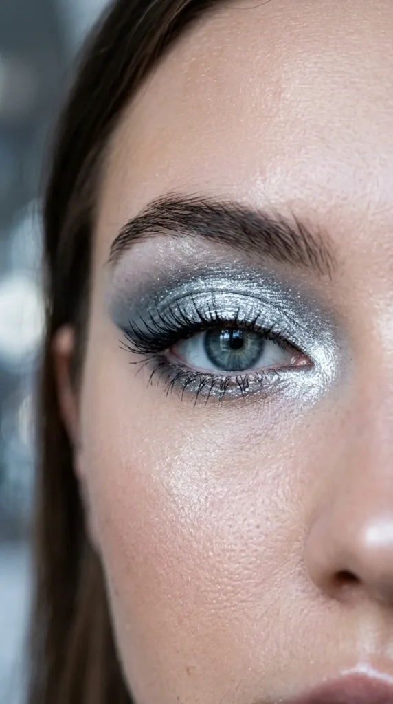 Icy Silver Glam Eyeshadow