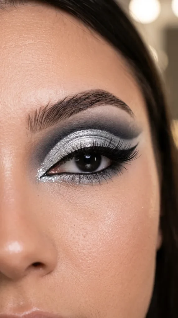Silver Cut Crease Makeup