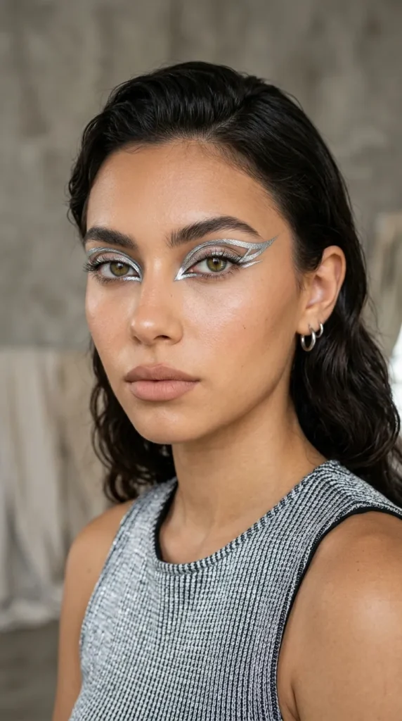 Silver Graphic Liner Art