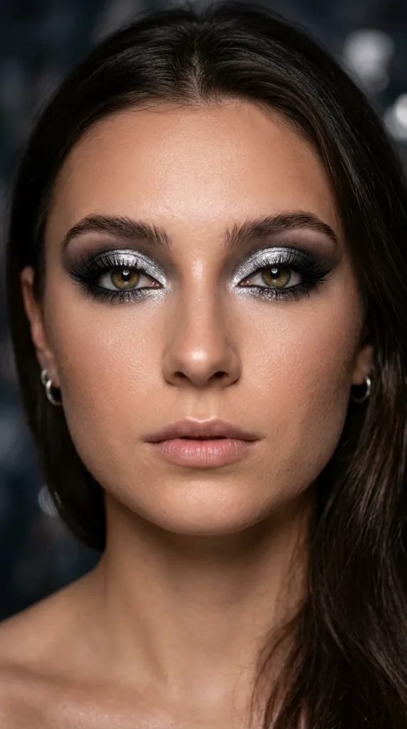Silver Halo Eye Makeup