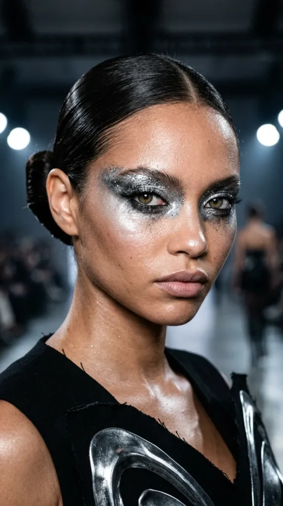 Editorial Silver Runway Glam