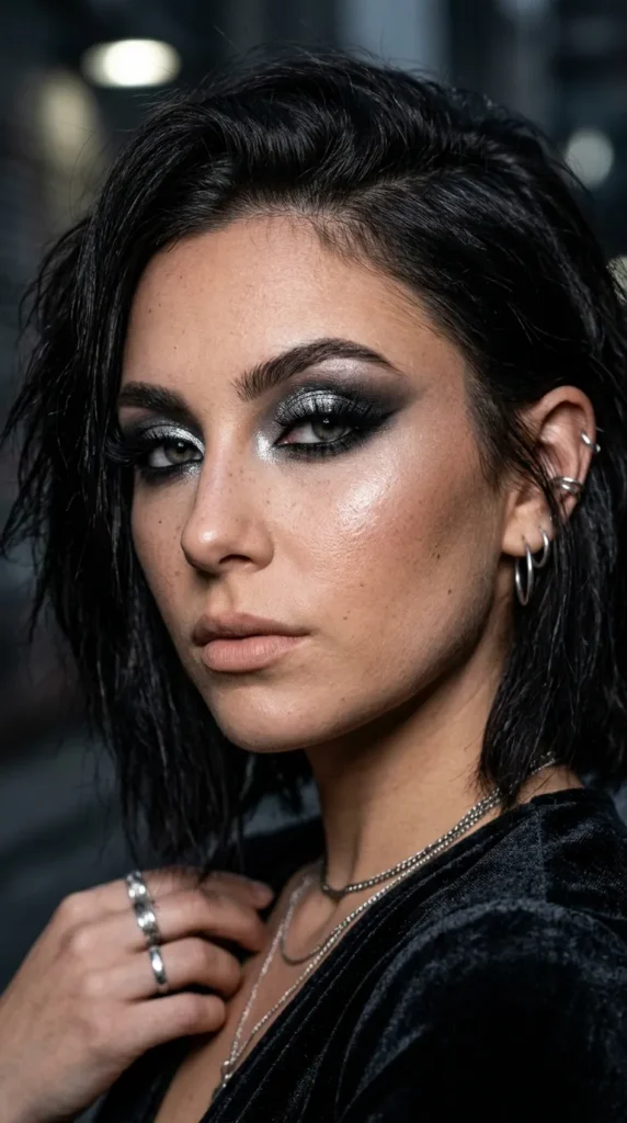 Silver and Black Smokey Fusion